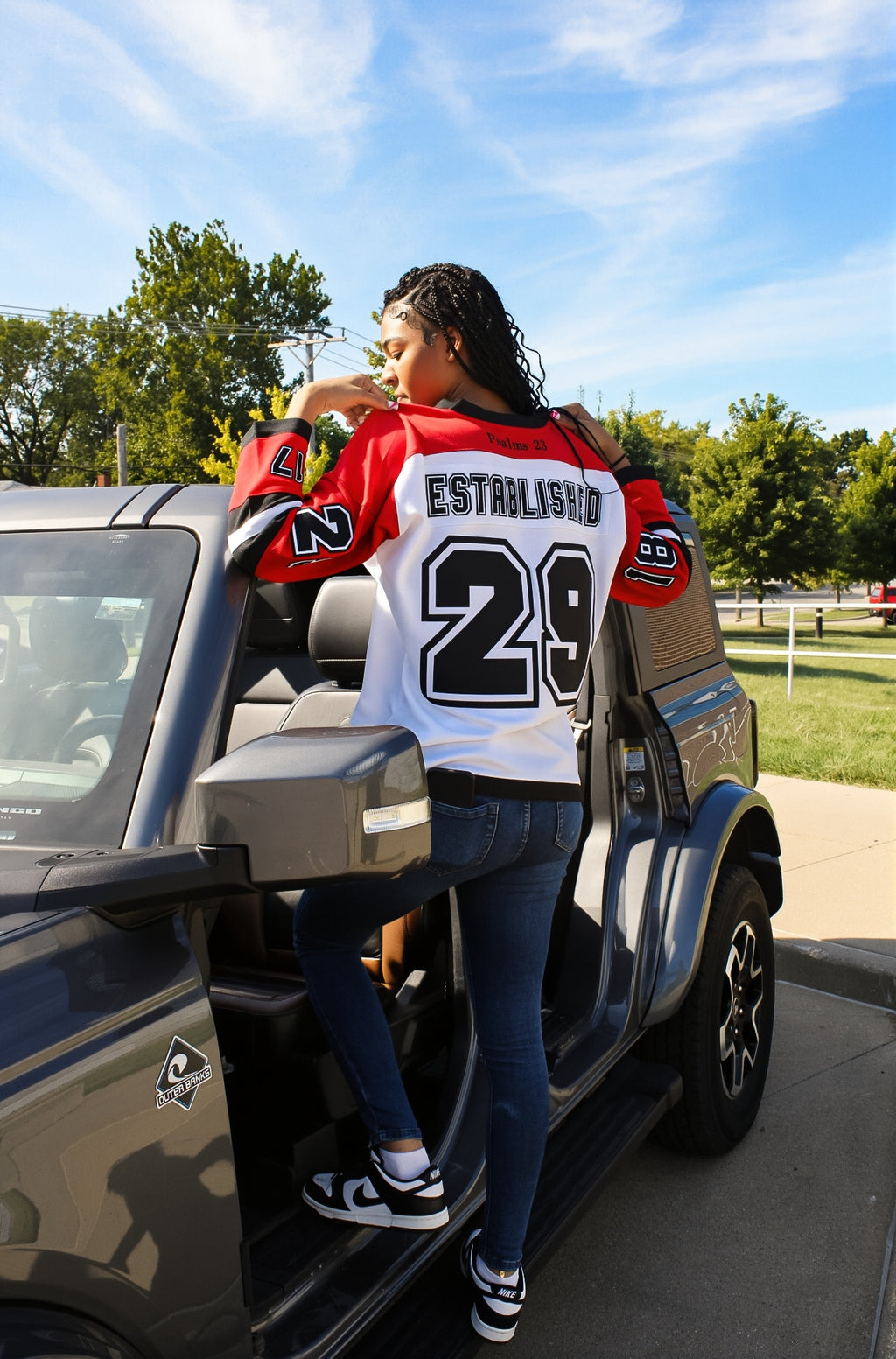 "Homecoming" Red Unisex Hockey Jersey